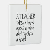 先生が手を取パーソナライズされたる セラミックオーナメント (右)
