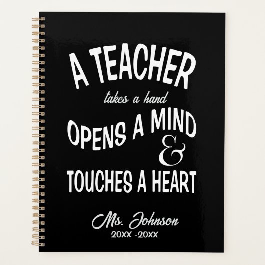 先生が手を取パーソナライズされたる プランナー手帳 (正面)