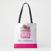 先生が手パーソナライズされた贈を先生 トートバッグ (正面)