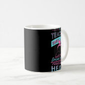 先生が手計算先生1をとる コーヒーマグカップ (正面右)