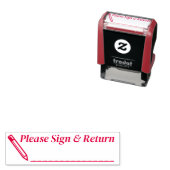 先生が捺印して返却する書類のお願い セルフインキングスタンプ (インサイチュ)