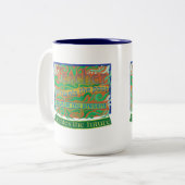 先生が未来を創造/先生感謝T ツートーンマグカップ (正面左)