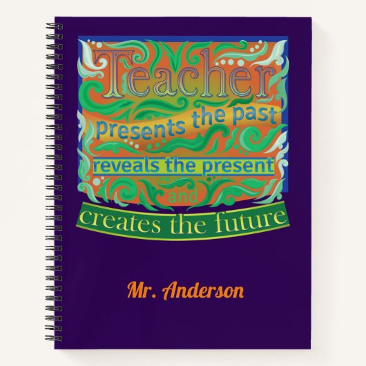 先生が未来を創造/先生評価N ノートブック (正面)