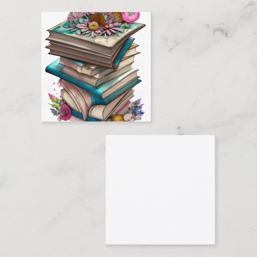 先生が未来を形作る上で重要な役割 スクエア名刺 (正面/裏面)