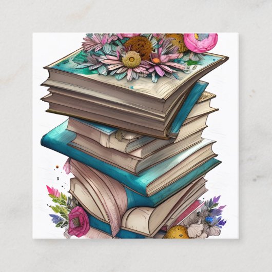 先生が未来を形作る上で重要な役割 スクエア名刺 (正面)