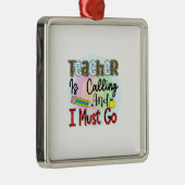 先生が来て行かねばならない メタルオーナメント (右)