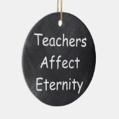 先生が永遠に影響するシャルボードギフトアイディア セラミックオーナメント (右)