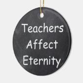 先生が永遠に影響するシャルボードギフトアイディア セラミックオーナメント (左)
