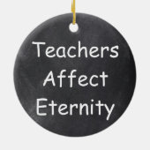 先生が永遠に影響するシャルボードギフトアイディア セラミックオーナメント (裏面)