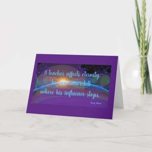 先生が永遠に影響する カード (正面)