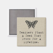 先生が種磁石を植える マグネット (正面/裏面)