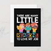 先生が自分の仕事を好きになる理由 サンキューカード (正面/裏面)