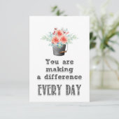 先生が違いを生んでいる サンキューカード (スタンド正面)