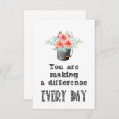 先生が違いを生んでいる サンキューカード (正面/裏面)