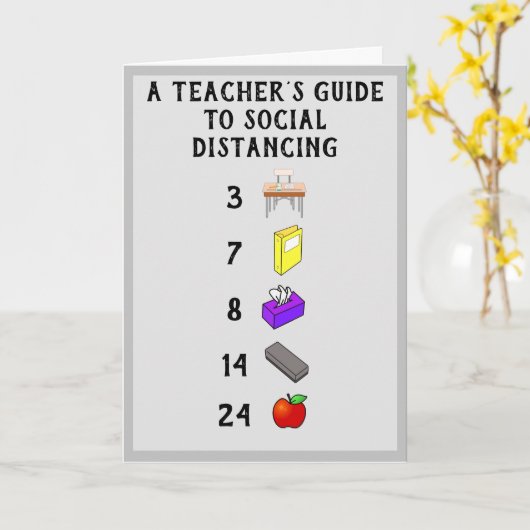 先生が遠い世界で高く評価されていること カード (黄色い花)