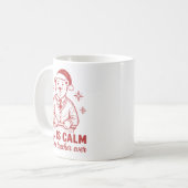 先生が静かなわけないって言ったクリスマス コーヒーマグカップ (正面左)