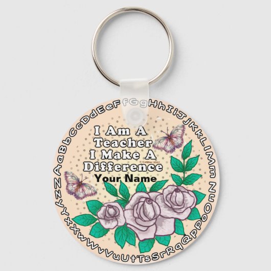 先生がDifferenceキーチェーンを作成 キーホルダー (正面)