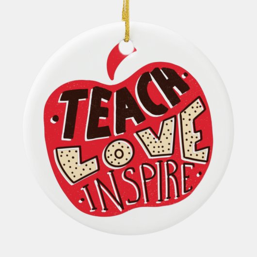 先生ことわざ引用文パーソナライズされた20未満のギフト セラミックオーナメント (裏面)