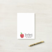 先生ことわざ独身の赤リンゴの種子 ポストイット (デスク上)