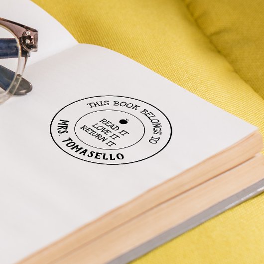 先生この本は次のものだパーソナライズされた セルフインキングスタンプ