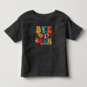 先生さようなら！夏休み前の最後の登校日を祝おう トドラーTシャツ