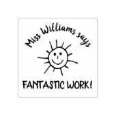 先生さんの素晴らしい作品がウッド・アート・スタンプを褒める ラバースタンプ (インプリント)