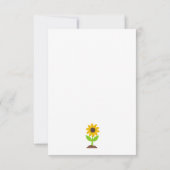 先生さん救済ひまわり育て サンキューカード (裏面)