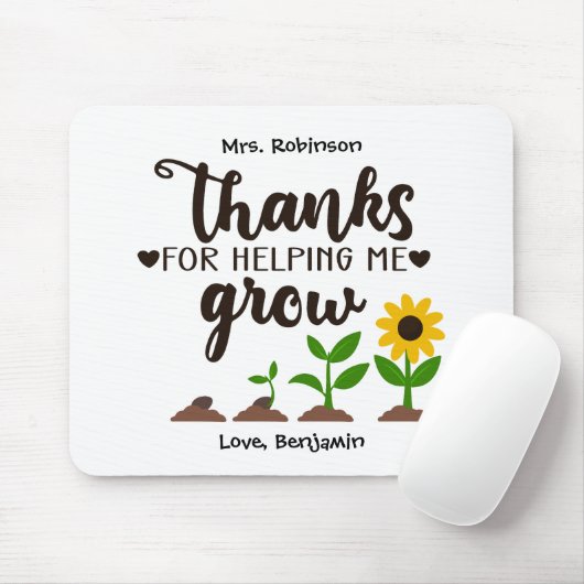 先生さん救済ひまわり育て マウスパッド (マウス)