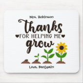 先生さん救済ひまわり育て マウスパッド (正面)