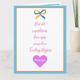 先生すごいヒーローサンキュー カード