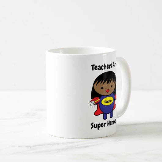 先生すごいヒーロー黒人女性パーソナライズ コーヒーマグカップ (正面右)