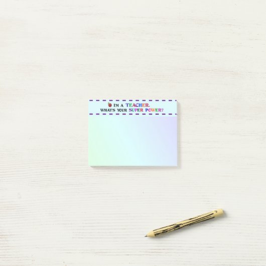 先生すごい力 ポストイット (デスク上)