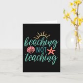 先生たちの夏休みの授業はない カード (黄色い花)