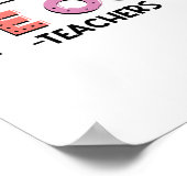 先生たちの学校の年間の最後の日のお疲れ様会 ポスター (角)