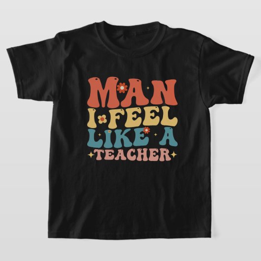 先生だ!新しい学年が始まるよ Tシャツ (レイダウン)