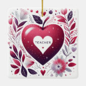 先生とハート セラミックオーナメント (裏面)