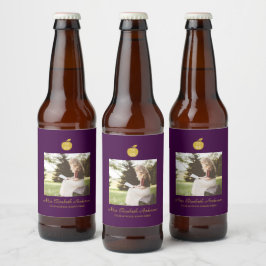 先生とリンゴの卒業 ビールラベル