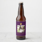 先生とリンゴの卒業 ビールラベル (正面)