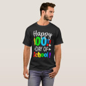 先生と子供たちへの100日目の学校おめでとう100日目 Tシャツ (正面フル)