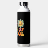 先生と子供 レトロ グルーヴィー 100日間の学校生活 ウォーターボトル (左面)