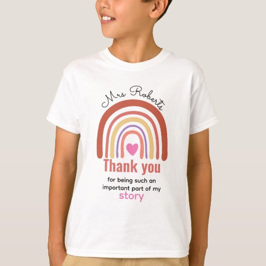 先生と学生のためのカスタマイズできる新しい学年のTシャツ Tシャツ (正面)