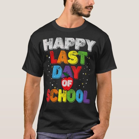 先生と学生のための学校の最終日 Tシャツ (正面)