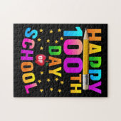 先生と学生のための幸せな100th日 ジグソーパズル (横)