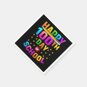 先生と学生のための幸せな100th日 スタンダードカクテルナプキン (角)