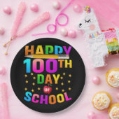 先生と学生のための幸せな100th日 ペーパープレート (パーティー)