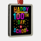 先生と学生のための幸せな100th日 メタルオーナメント (右)