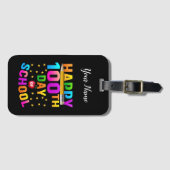 先生と学生のための幸せな100th日 ラゲッジタグ (正面横)