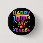 先生と学生のための幸せな100th日 缶バッジ (正面)