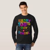 先生と学生のための幸せな100th日 tシャツ (正面フル)