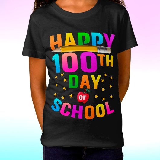 先生と学生のための幸せな100th日 tシャツ